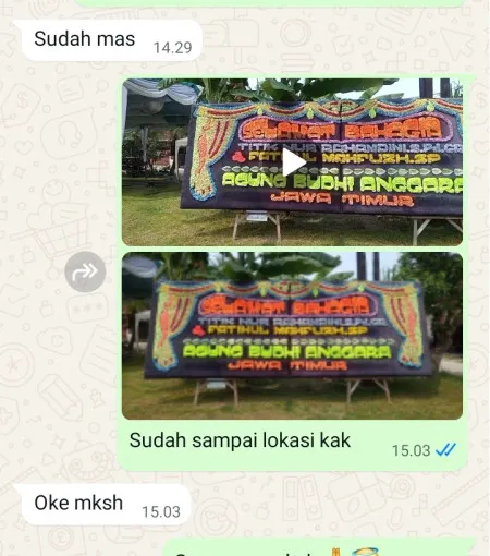 Pengiriman Papan Bunga Jarum Bayat